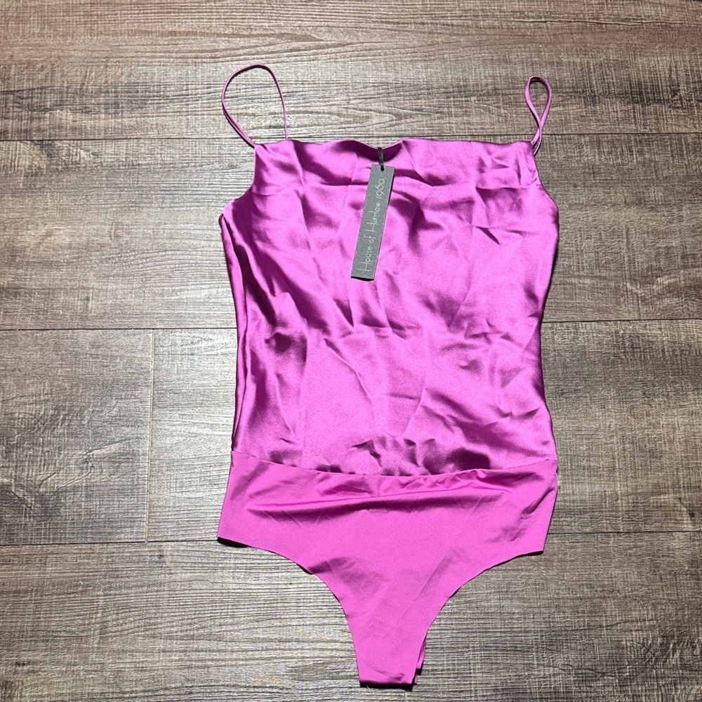 NWT House of Harlow 1960 Purple One Piece Swimsuit
